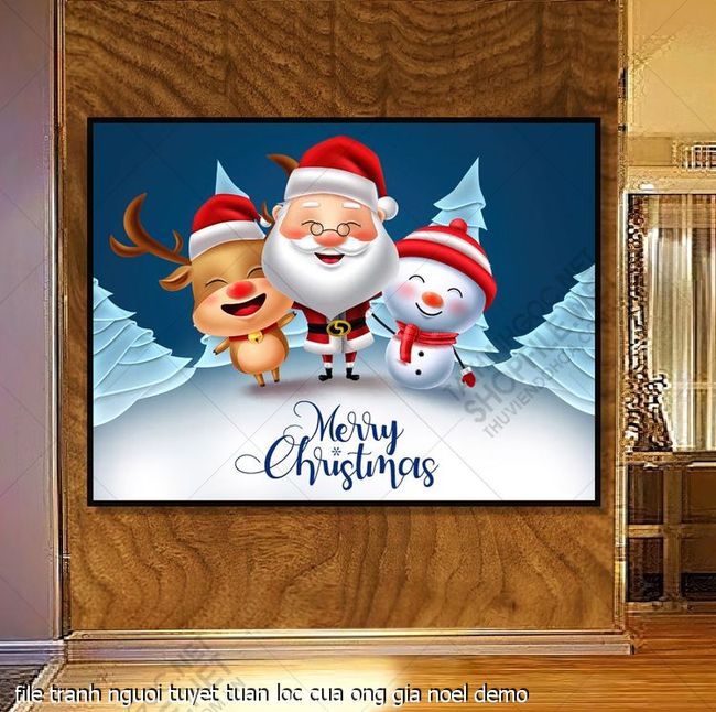 tranh cong giao file tranh nguoi tuyet tuan loc cua ong gia noel